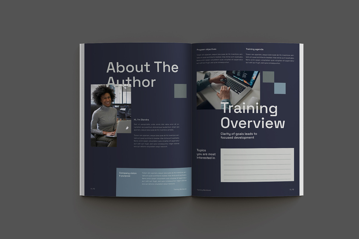 Corporate Training Workbook, a Brochure Template by Neermana (Photo 4 of 10)