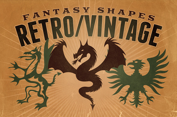 Vintage shapes - Fantasy/Heraldry preview 6