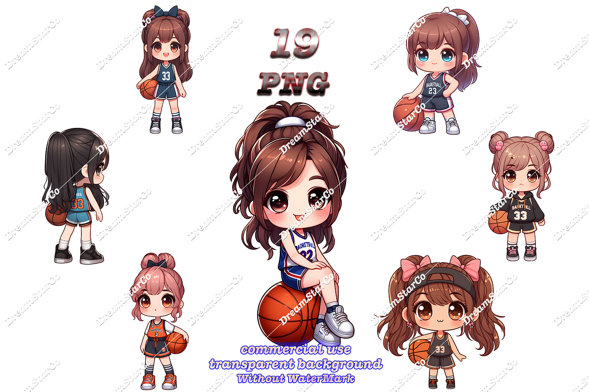 basketball girl,basketball png, an Object Graphic by DreamerStarCo (Photo 1 of 10)