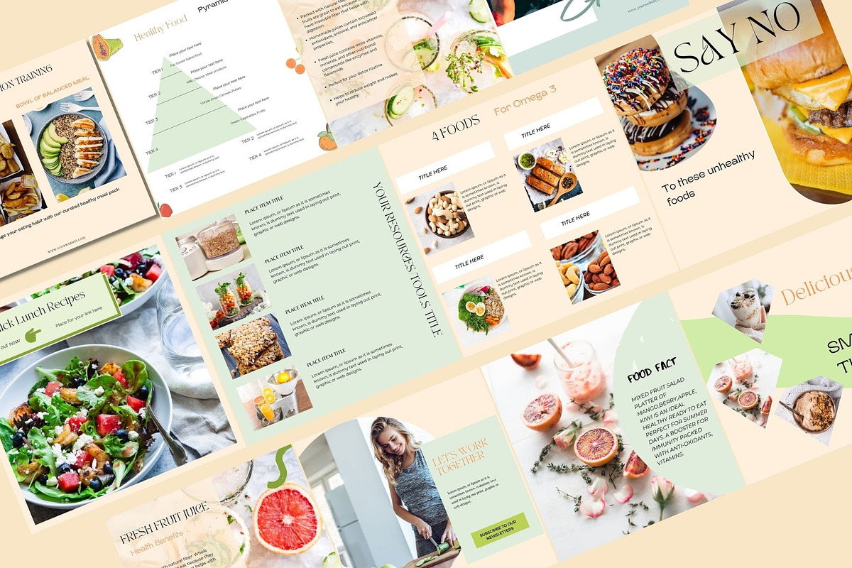 Nutrition Coach Instagram Templates, a Social Media Template by Deepa Template Studio (Photo 8 of 14)