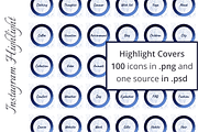 Instagram Story Highlight Covers, a Templates & Theme by KaluginaWEB (Thumbnail 1 of 4)