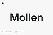 Mollen; 48 Geometric Font Family, a Sans Serif Font by Eko Bimantara (Thumbnail 1 of 12)
