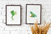 Frogs&lizards.Watercolor set, an Illustration by Nastilustra (Thumbnail 4 of 4)