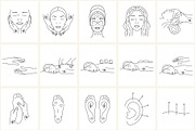 Holistic Medicine Line Icon Set, an Outline Icon by NatalieArtShop (Thumbnail 2 of 15)