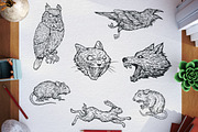 Ink animals, an Animal Illustration by CGterminal (Thumbnail 3 of 7)