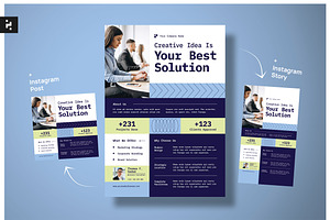 Modern Business Solution Flyer, a Flyer Template by Neermana