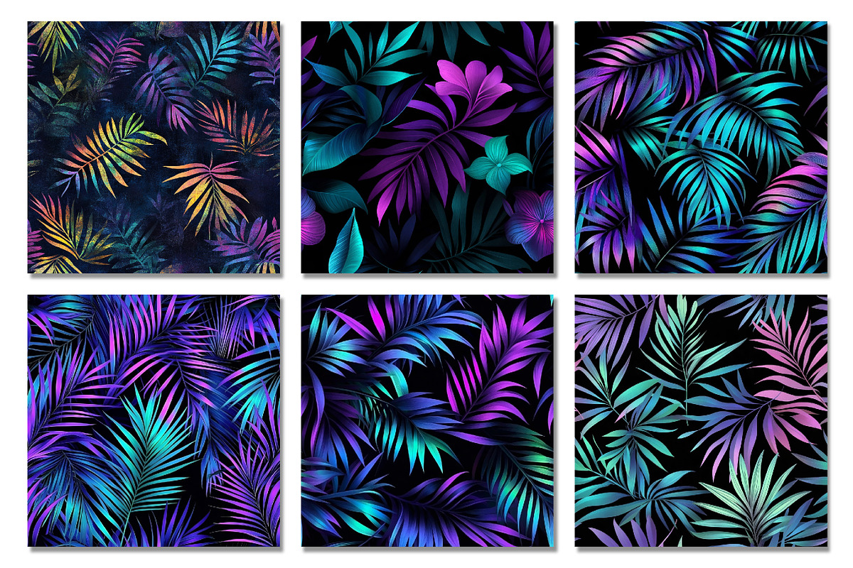 Dark Tropical Shimmer Digital Paper, a Texture Graphic by Dream Creation (Photo 6 of 7)