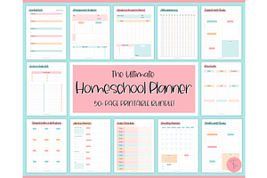 Homeschool Planner Printable - 50 Pg