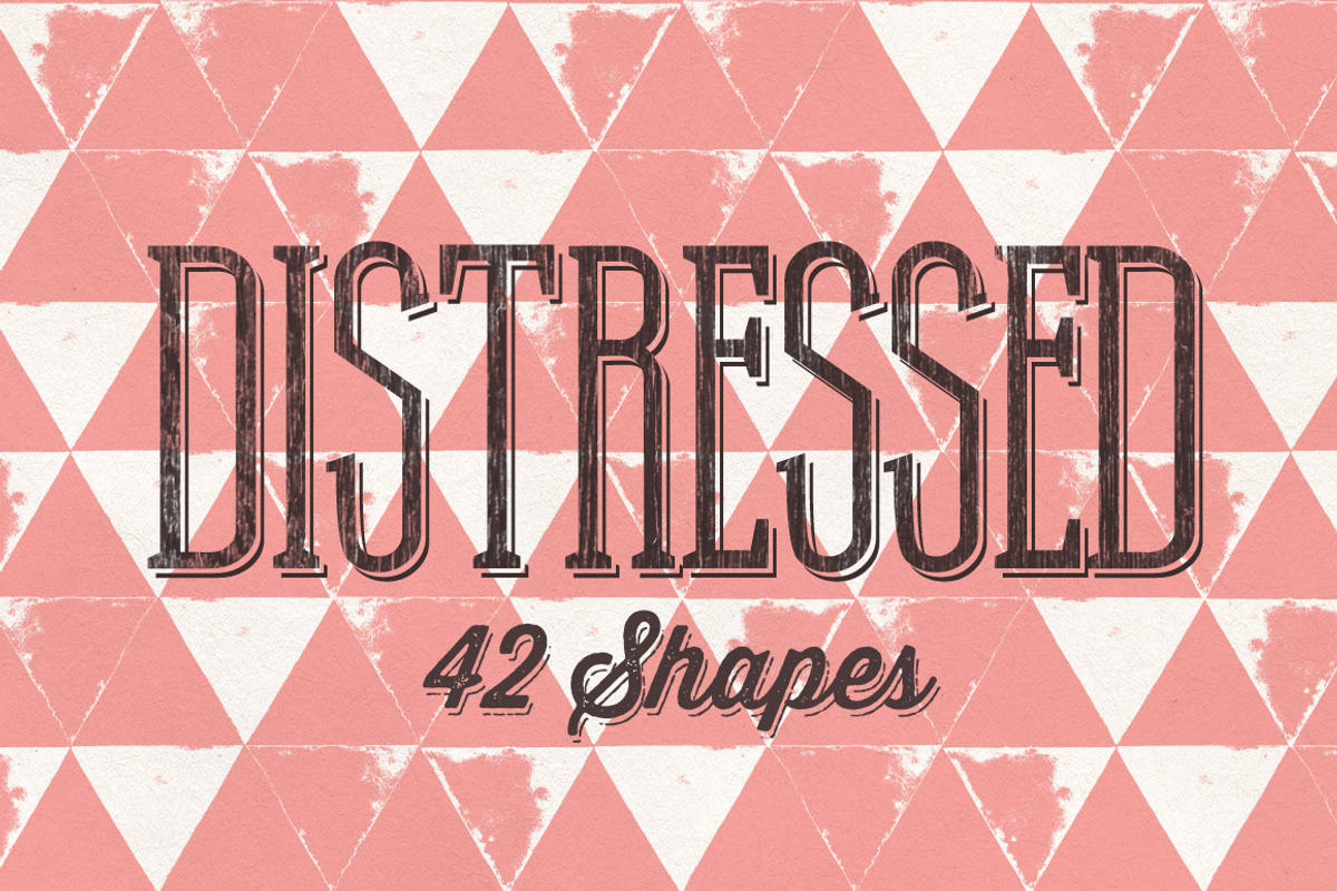 42 Distressed Shapes