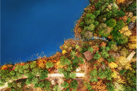 Aerial view of river, a Nature Photo by Nature and travel