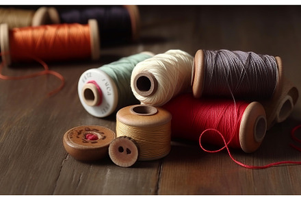 Pincushion spools thread craft on, an Arts & Entertainment Photo by Ylivdesign