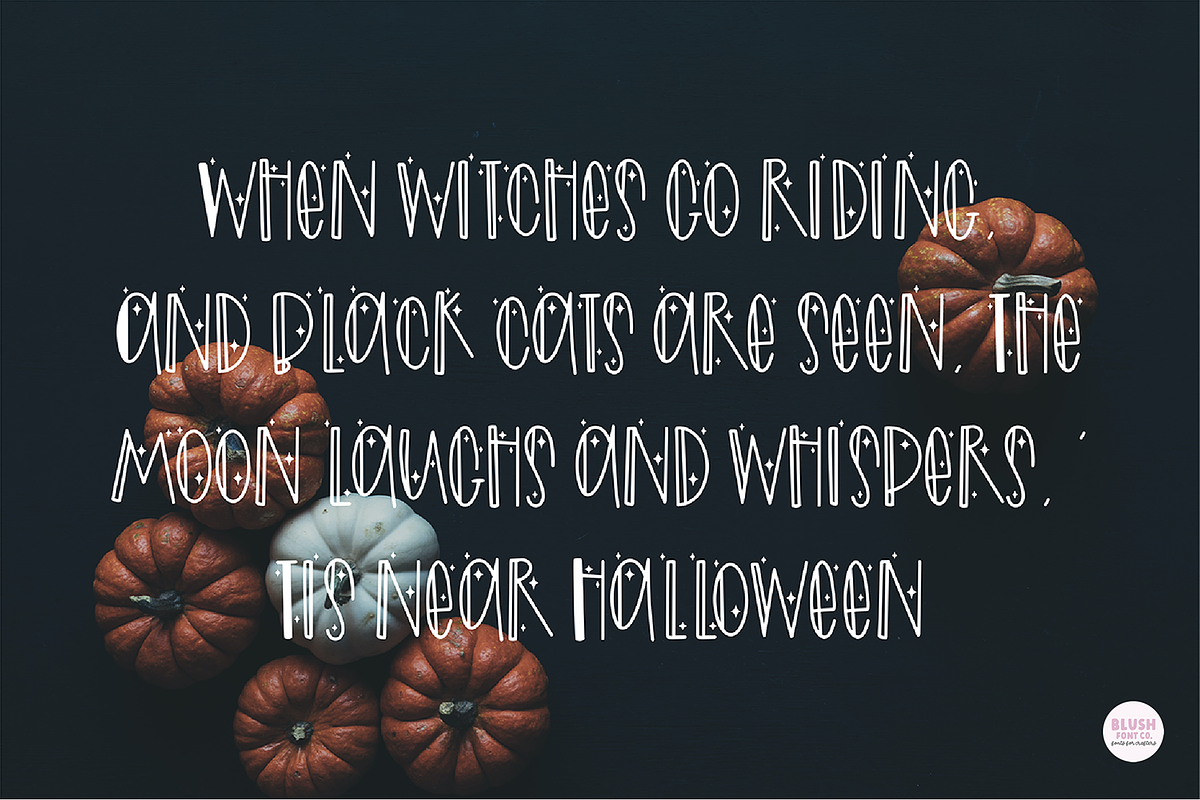 MAGIC CAULDRON Halloween Witch Font, a Sans Serif Font by Blush Font Co. (Photo 3 of 6)