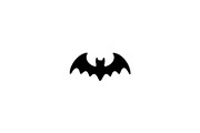 Bat Solid Black Vector Illustration, an Animal Illustration by Vectorium Studio (Thumbnail 1 of 4)