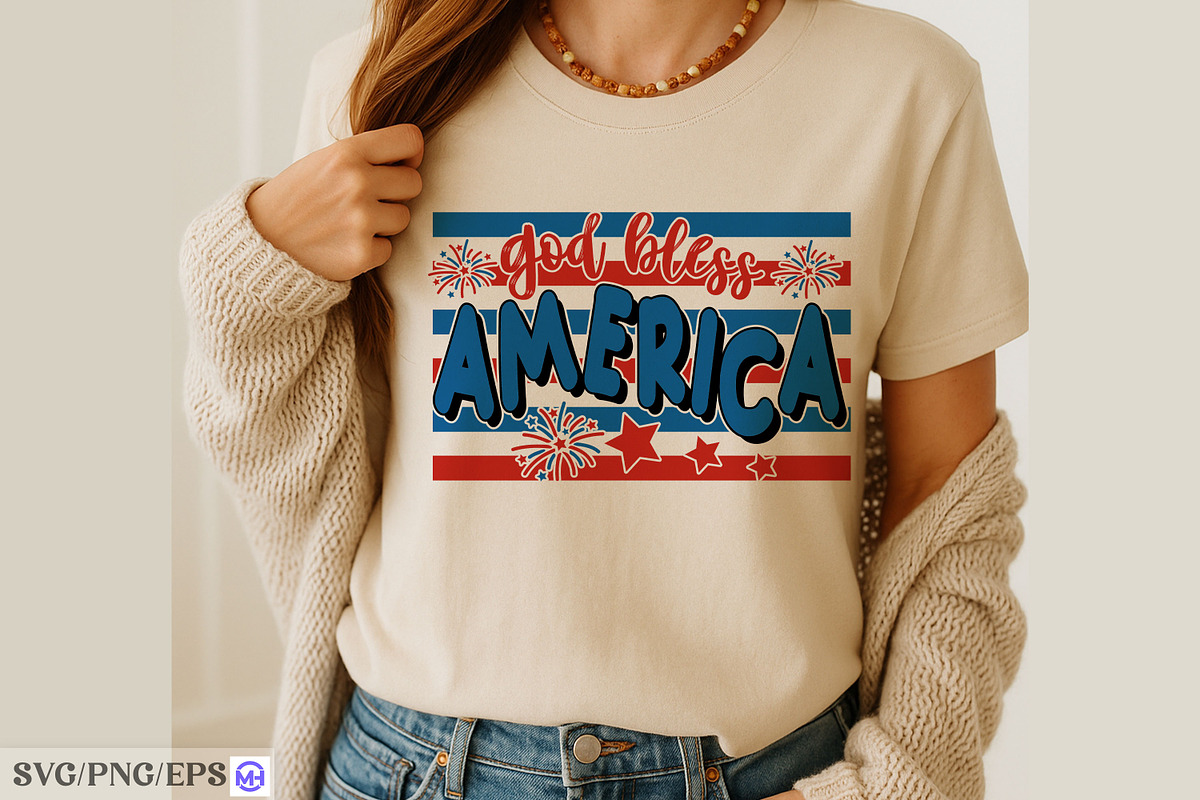 4th of July God Bless America SVG, a Graphic by mh_arif (Photo 3 of 4)