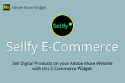 Sellfy E-Commerce Adobe Muse Widget, a Plug-in Add-On by MuseTemplatesPro (Thumbnail 1 of 2)