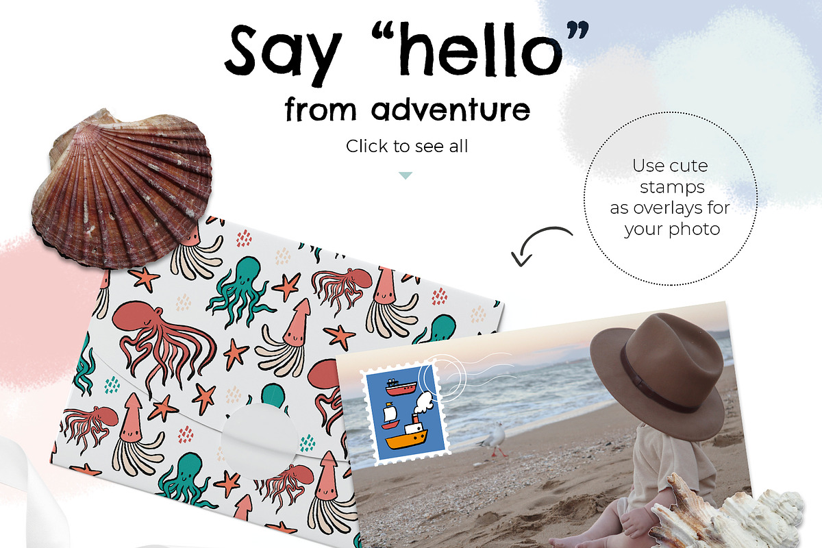 Scandinavian Ocean fun ink creator, an Object Graphic by Beauty Drops (Photo 4 of 12)