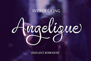 Angelique, a Script Font by Byuly Ayika (Thumbnail 1 of 9)