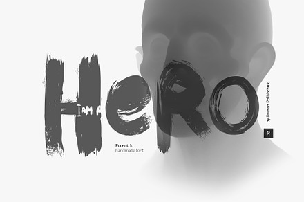 Hero — hand drawn font, a Font by Roman Polishchuk