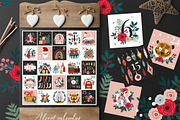 Christmas Clipart Pattern Bundle, a Background Graphic by Cozy pattern shop (Thumbnail 7 of 23)