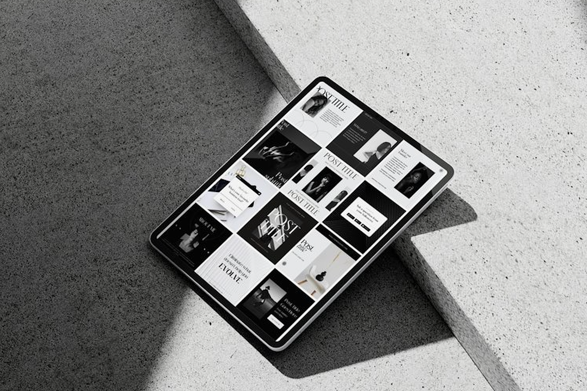 Monochrome Modern Social Templates, a Templates & Theme by Amado Brand Design Studio (Photo 6 of 6)