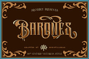 Barones, a Serif Font by Burntilldead (Thumbnail 1 of 9)