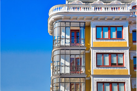 Colorful streets of Mardid in, an Architecture Photo by Web Engine Design