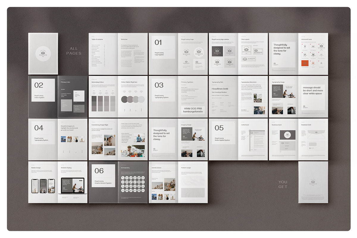 Luxury Brand Guideline Template, a Magazine Template by Proonty (Photo 4 of 4)