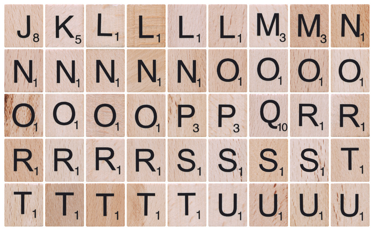 Vintage Scrabble Tiles - 100 Items, an Object Graphic by Offset (Photo 3 of 8)