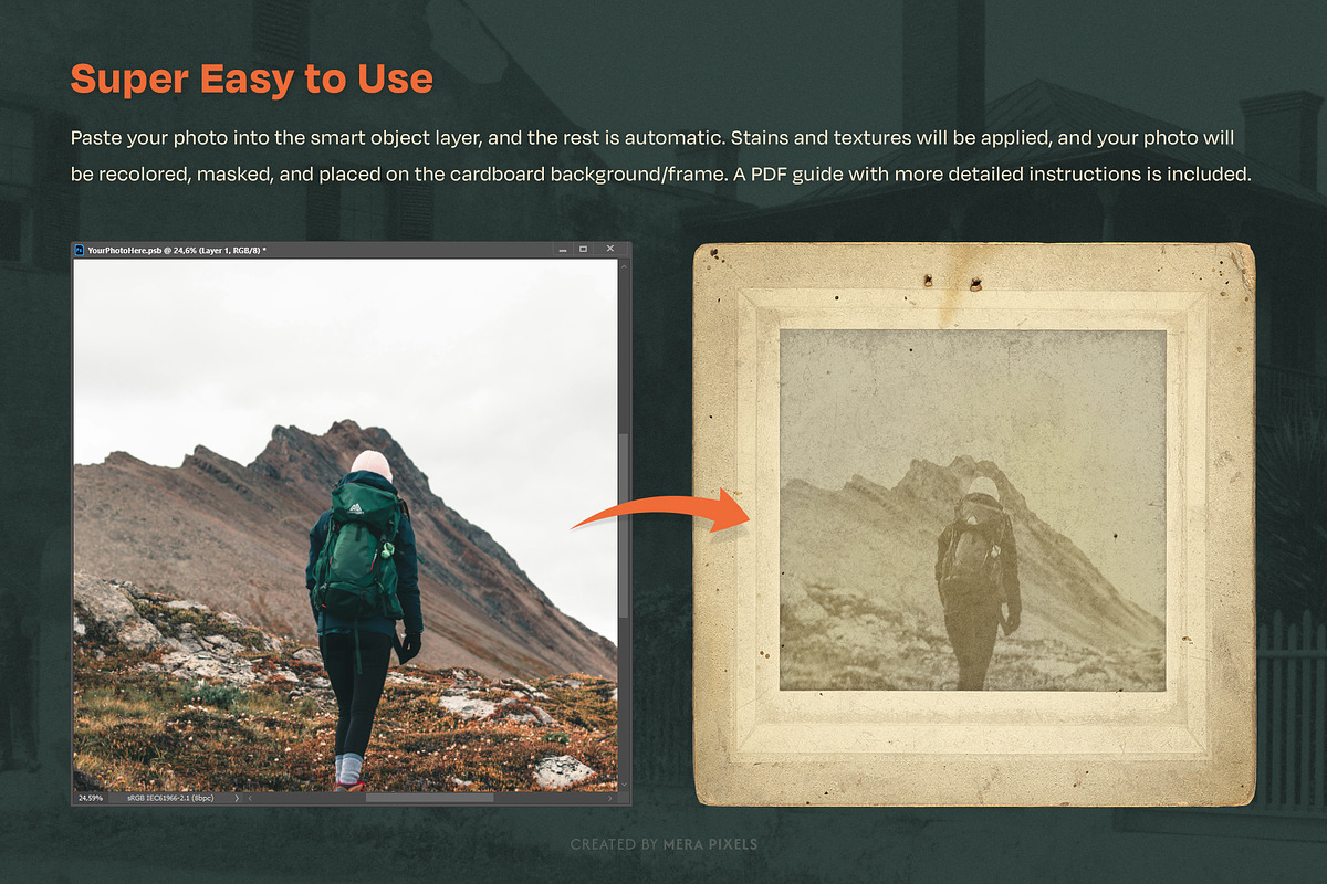 Vintage Photo Maker, an Action Add-On by Mera Pixels (Photo 5 of 12)