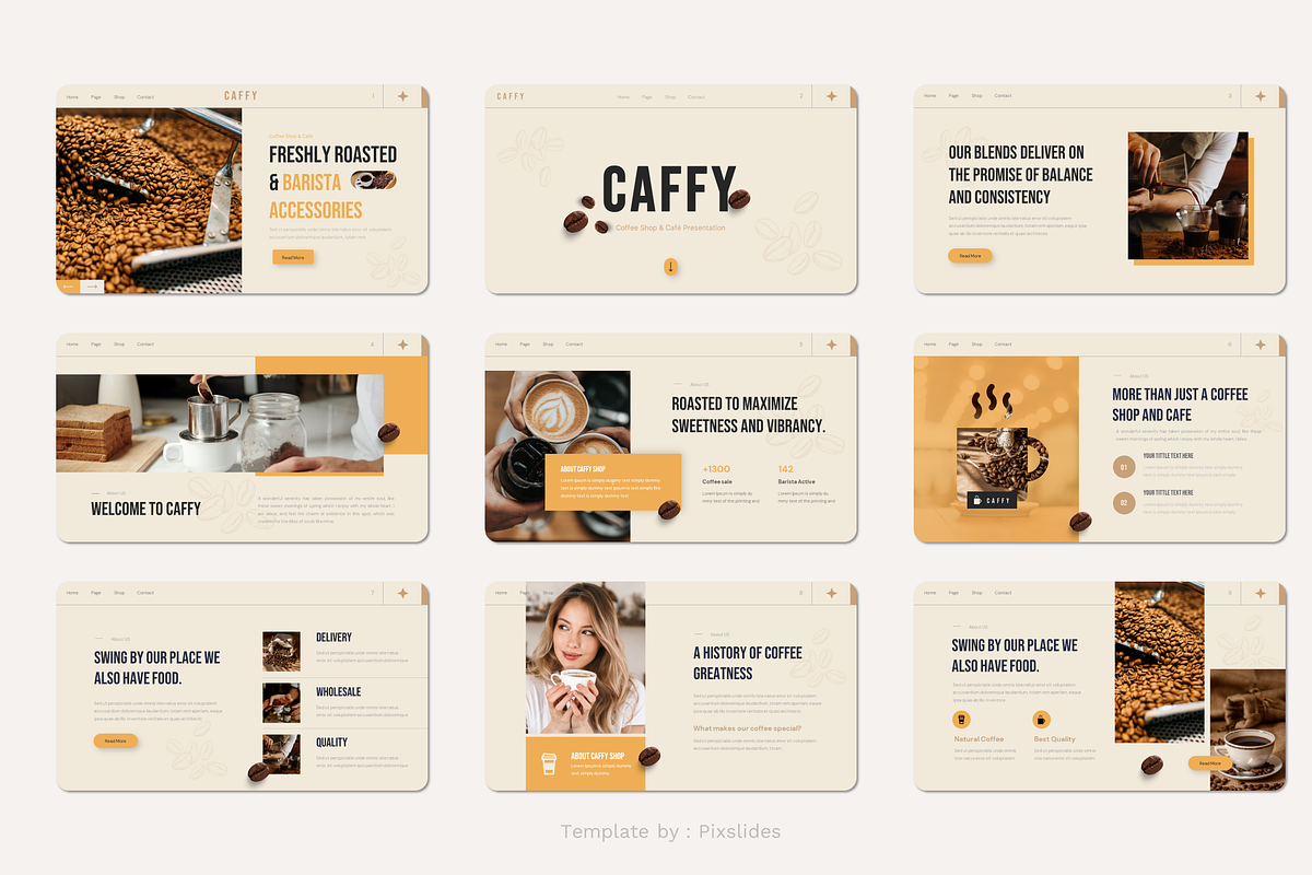 Coffee Shop & Cafe Keynote, a Presentation Template by Pixslides (Photo 2 of 6)
