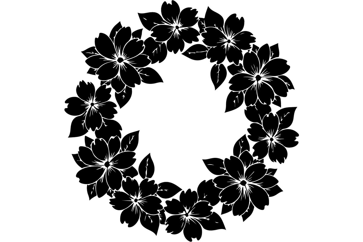 Floral Wreath Frame Bundle, an Object Graphic by Creativeshirt (Photo 20 of 20)