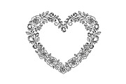 Floral Heart Frame SVG Bundle, an Illustration by Designs_River (Thumbnail 26 of 31)