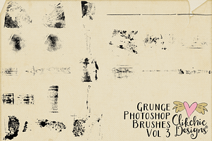 Grunge Texture Photoshop Brushes V3