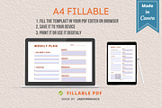 Weekly Planner Template, Canva, a Templates & Theme by Jaboor Magics (Thumbnail 3 of 4)