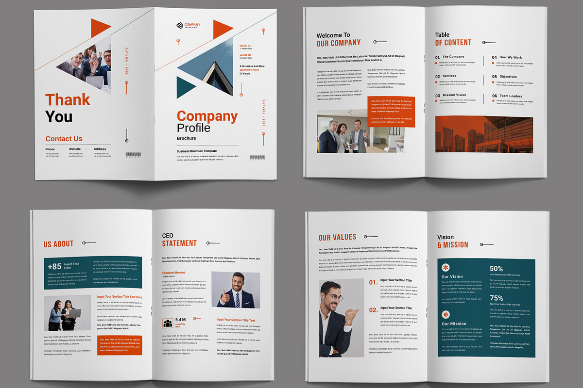 Company Profile Template, a Brochure Template by ContestDesign (Photo 2 of 3)