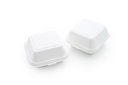 Food box container for delivery or takeout isolated on white bac, a Food & Drink Photo by Asya Nurullina