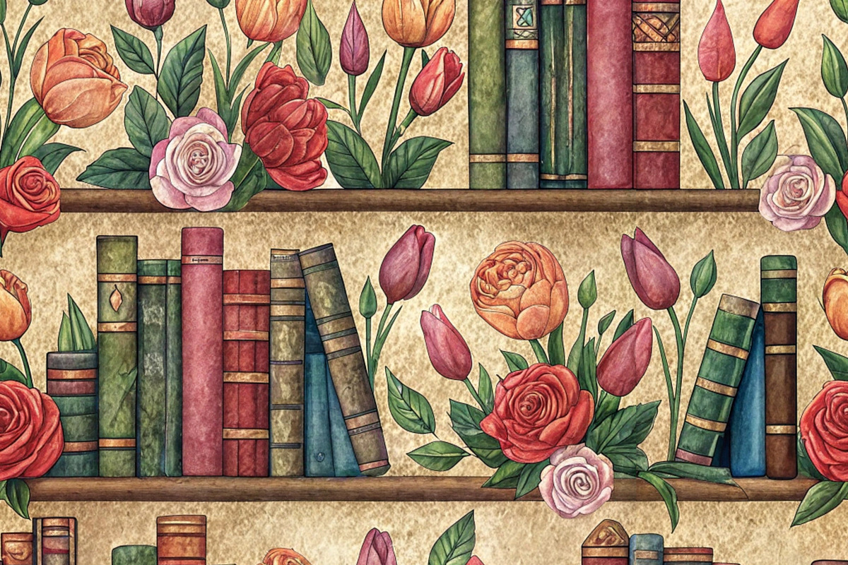 Endless Books Seamless Pattern Art, a Pattern Graphic by Wow Magic