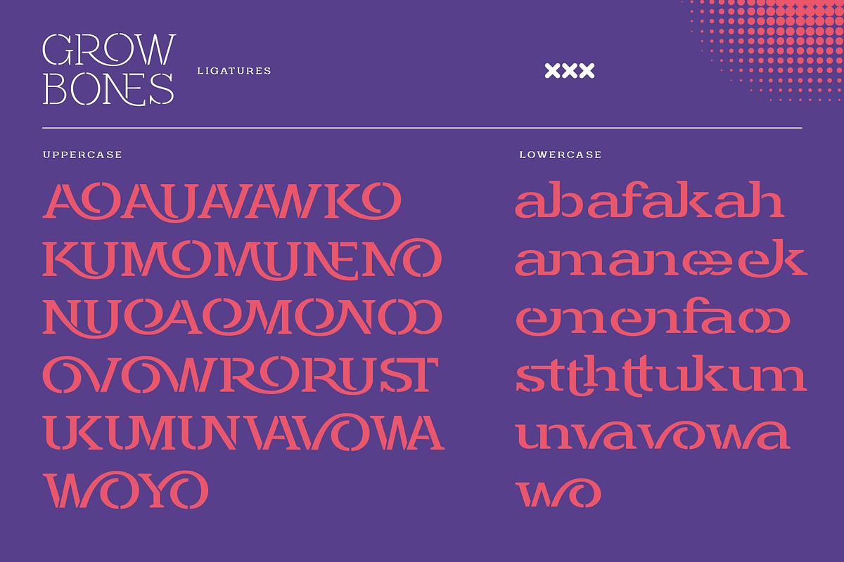 Grow Bones Family Stencil Font, a Serif Font by alit design (Photo 12 of 16)