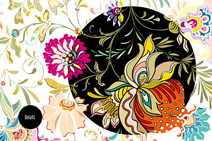 Floral Wonders 4 Seamless Patterns