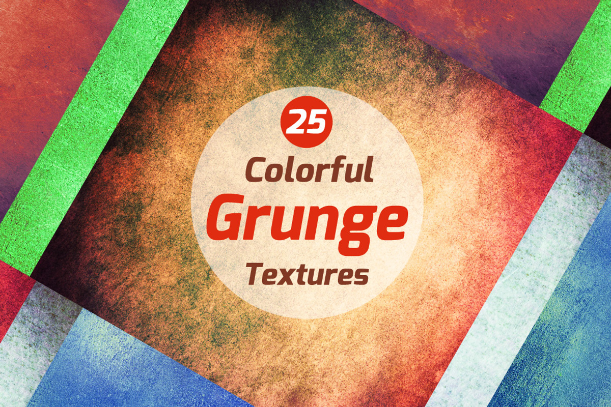25 Colorful grunge textures preview 5