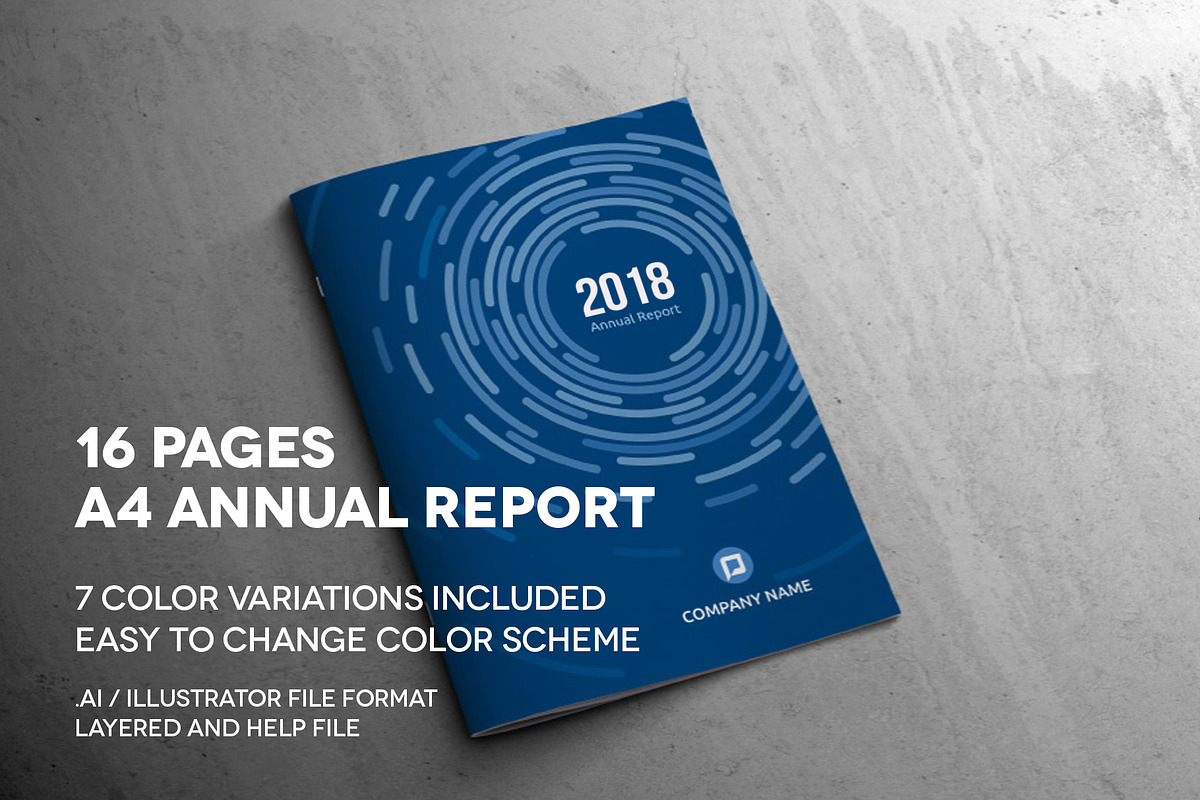 A4 Business Annual Report, a Brochure Template by INTERARTIVITY (Photo 1 of 11)