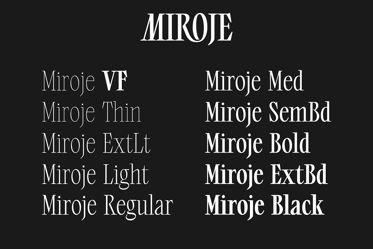 Miroje - Variable Typeface, a Serif Font by Issam Type (Photo 13 of 15)