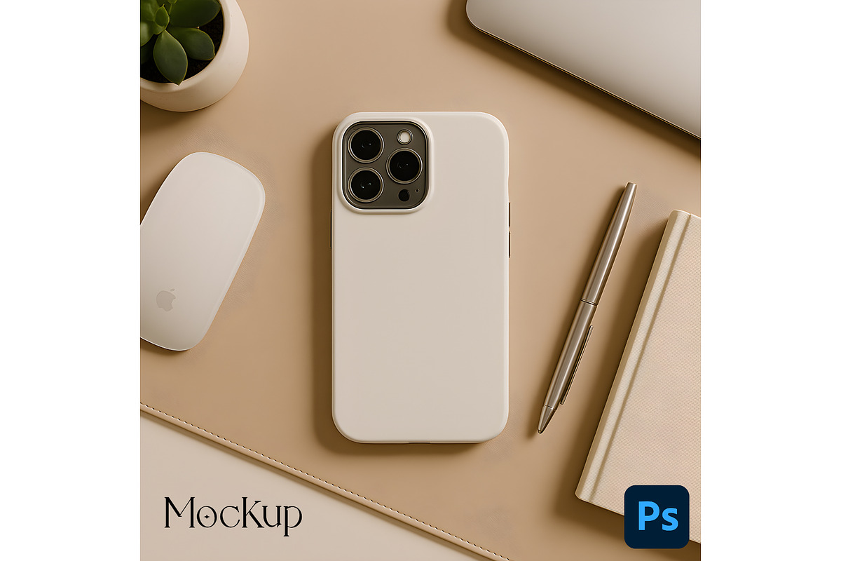 iPhone Tough Phone Case Mockup, an iPhone Mockup by UrbanMockupsStore (Photo 1 of 5)
