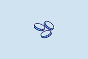 20 Casino Chips Icons, an Outline Icon by Creative VIP (Thumbnail 4 of 5)