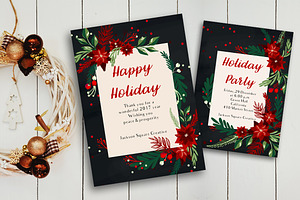 EPS X-mas invitation & greeting card