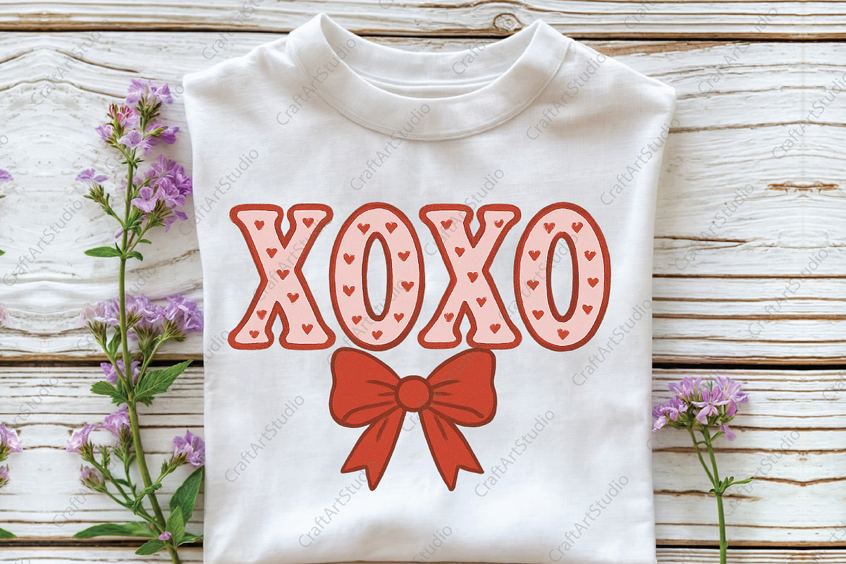 XOXO Valentines Heart PNG, an Illustration by CraftArtStudio (Photo 2 of 4)