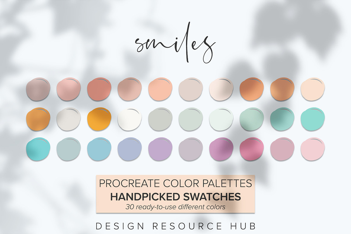 Smiles Procreate Palette, a Palette Add-On by Design Resource Hub (Photo 1 of 3)