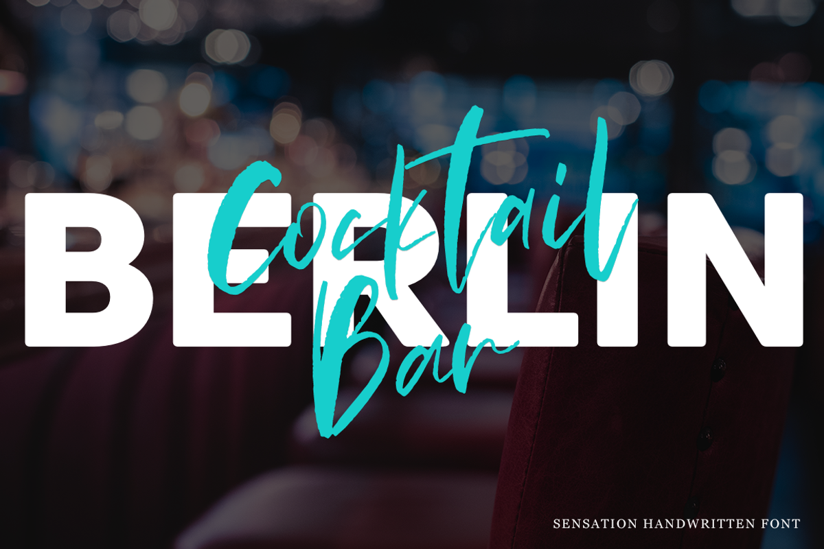 Sensation, a Script Font by Larin Type Co. (Photo 9 of 10)