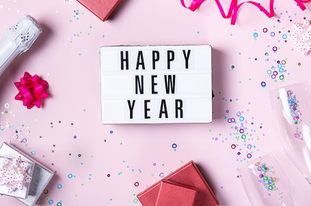 Happy New Year greeting card