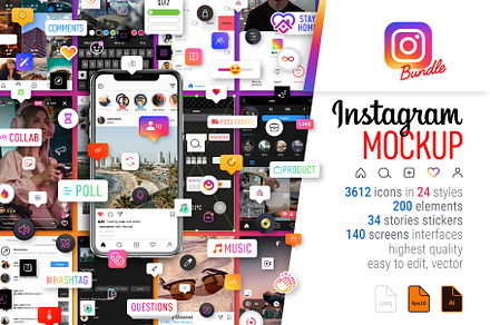 Instagram Mockup Bundle